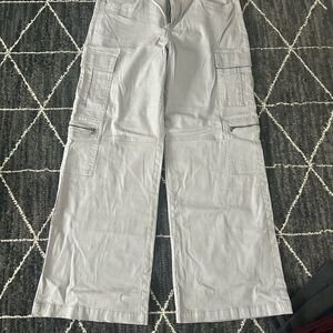 Bluenotes Light Gray Cargo Pants for Women